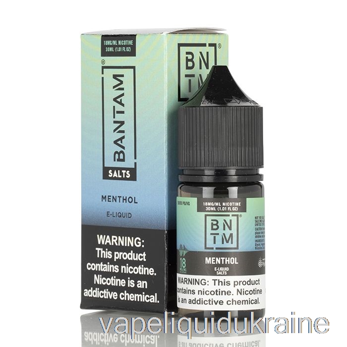 Vape Ukraine Menthol SALTS - Bantam Vape - 30mL 36mg